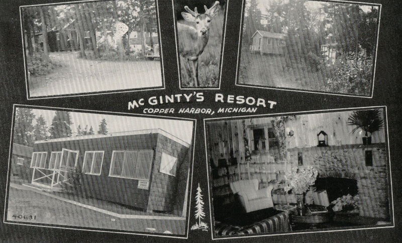 Pines Resort (McGintys Resort) - Vintage Postcard